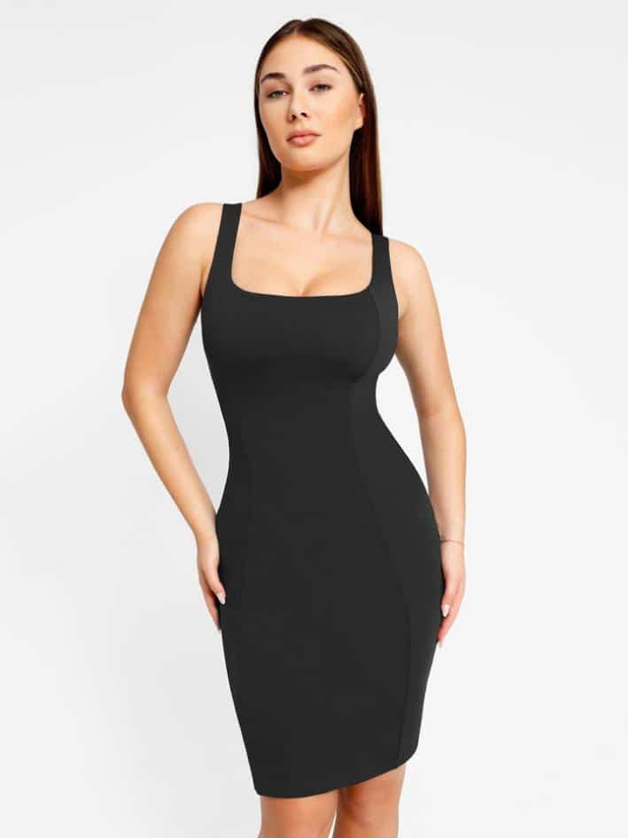 A Leader In Fashion: Popilush Built In Shapewear Dress - My Three and Me